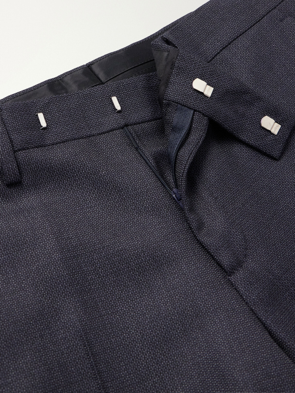 Lardini - Straight-Leg Wool Suit Trousers - Blue