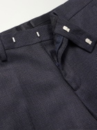 Lardini - Straight-Leg Wool Suit Trousers - Blue