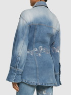 BLUMARINE - Denim Jacket W/flowers