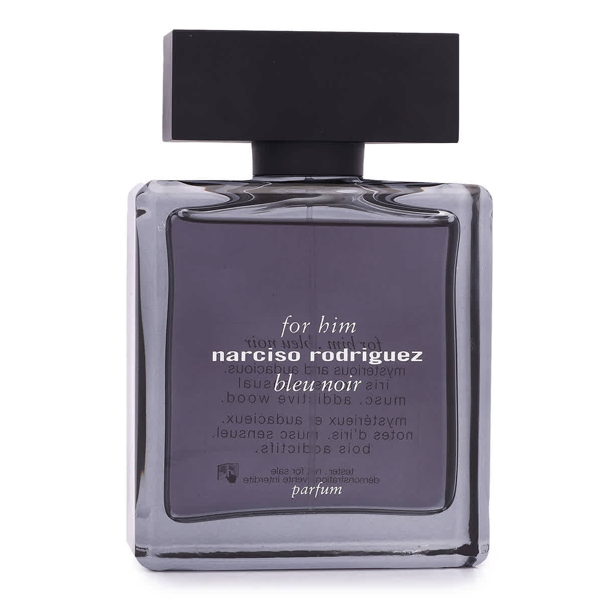 Narciso Rodriguez Mens Bleu Noir for Him Parfum 3.38 oz (Tester) Fragrances 3423222056087