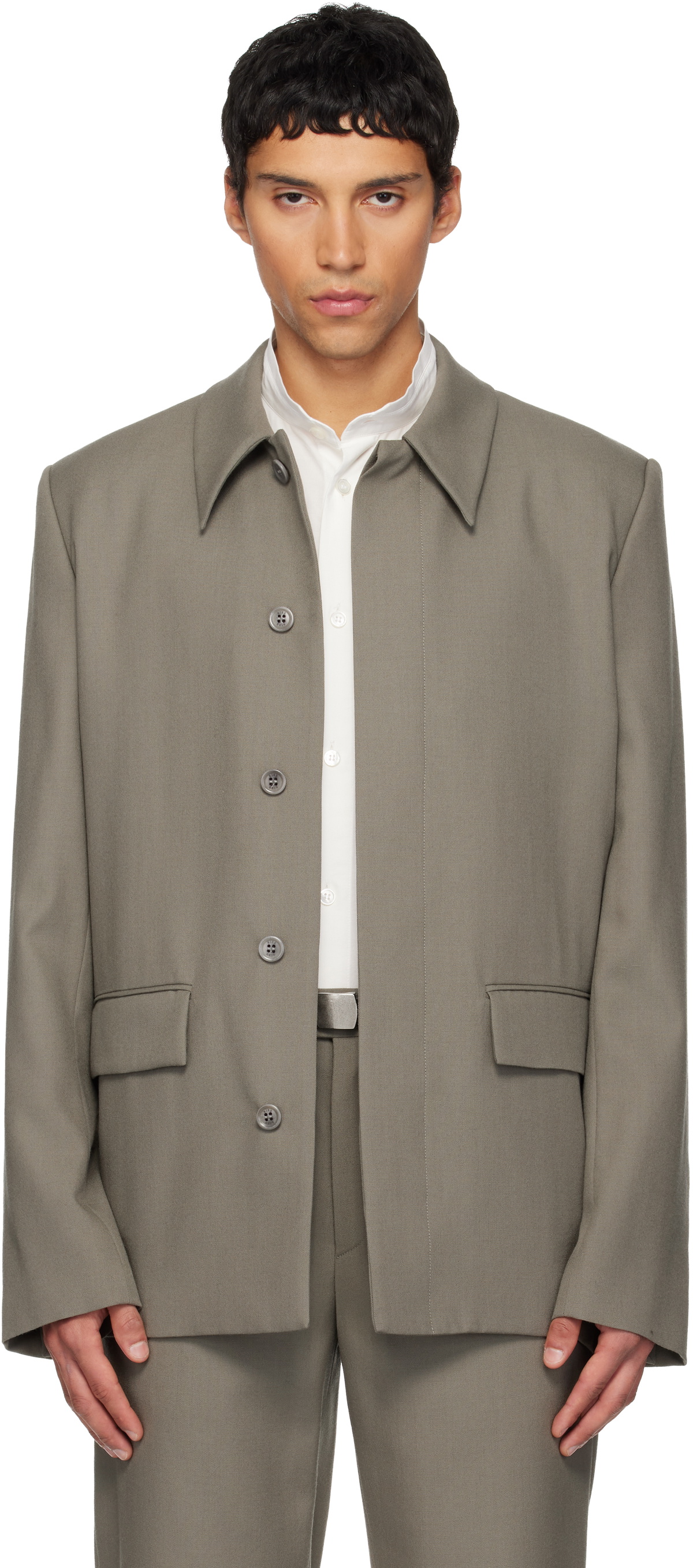 Rier Gray Wool Jacket