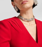 Alessandra Rich Crystal-embellished choker