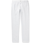 120% - Garment-Dyed Linen Trousers - Gray