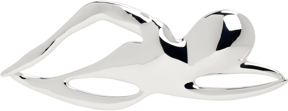 Tory Burch Silver Swimmer Brooch