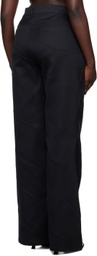 Sinéad O’Dwyer Black Spiral Zip Trousers