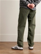 A.P.C. - Chuck Straight-Leg Cotton-Twill Trousers - Green