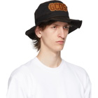 GCDS Black Fisherman Hat
