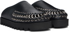 Toga Pulla Black Hoop Detail Slip-on Loafers