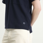 Universal Works Men's Piquet Vacation Polo in Bright Navy
