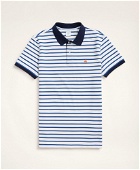 Brooks Brothers Men's Golden Fleece Slim Fit Multi-Stripe Polo Shirt | Blue/White