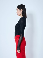 Mugler Ruched Mesh Bodysuit