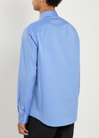 Valentino Garavani Logo Cotton Oxford Shirt Blue