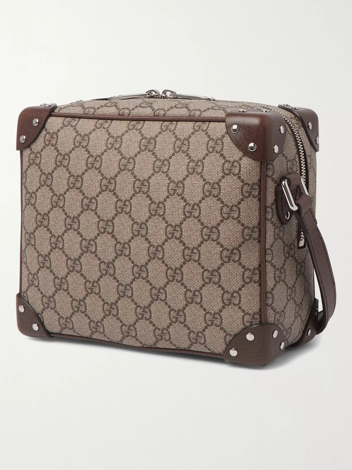 Gucci - GG-Jacquard Coated-Canvas Shoulder Bag - Mens - Brown