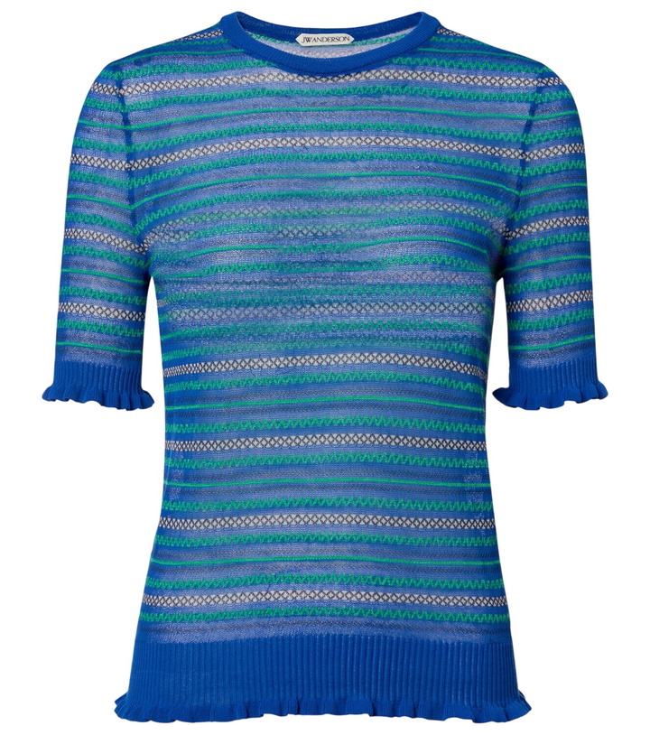 Photo: JW Anderson Striped cotton-blend T-shirt