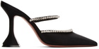 Amina Muaddi Black Gilda Mule Heels