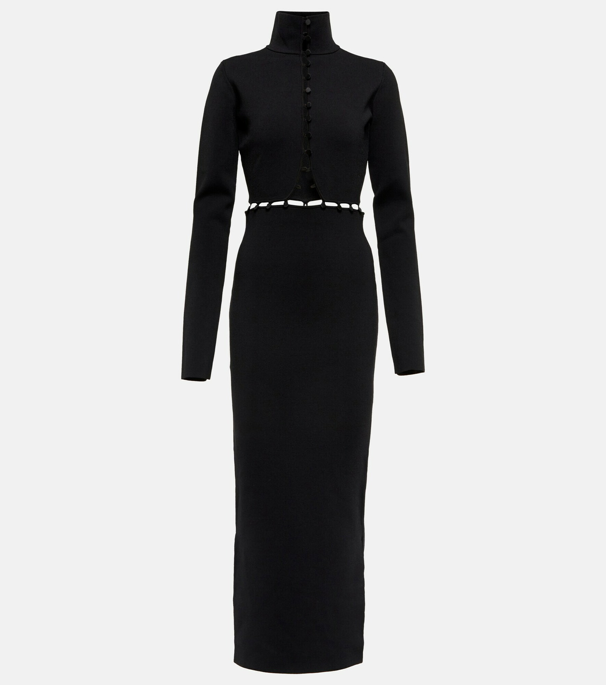 Nanushka - Kaida mockneck cut-out midi dress Nanushka