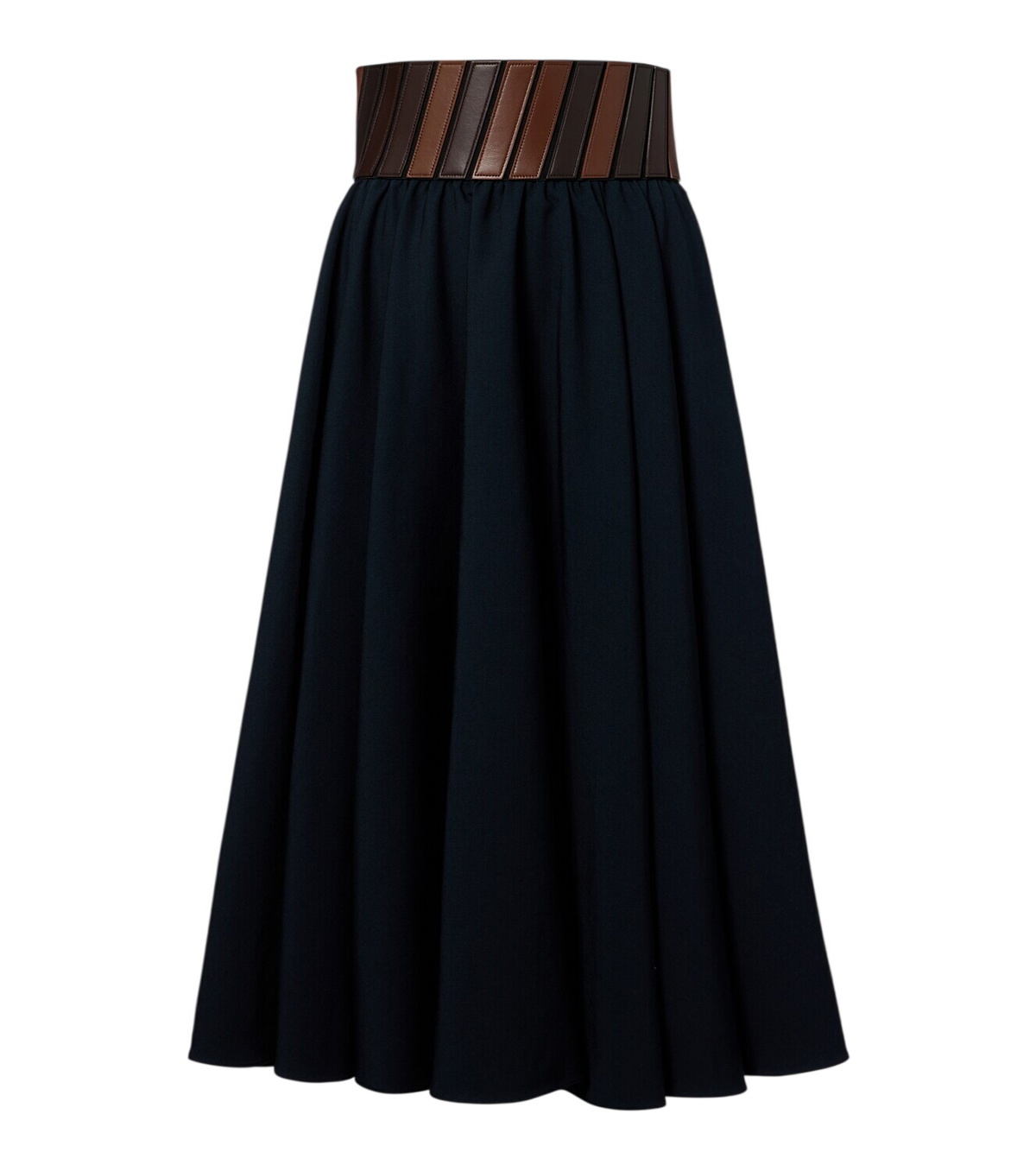 Alaïa Flared Wool-blend Skirt Black ALAÏA