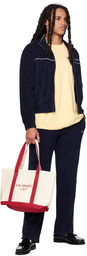 Sporty & Rich Navy New Serif Track Pants