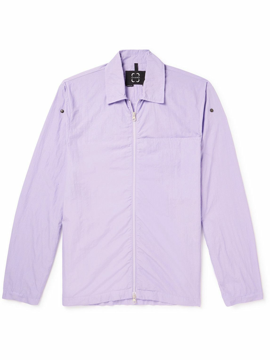 SAIF UD DEEN - Garment-Dyed Shell Overshirt - Purple