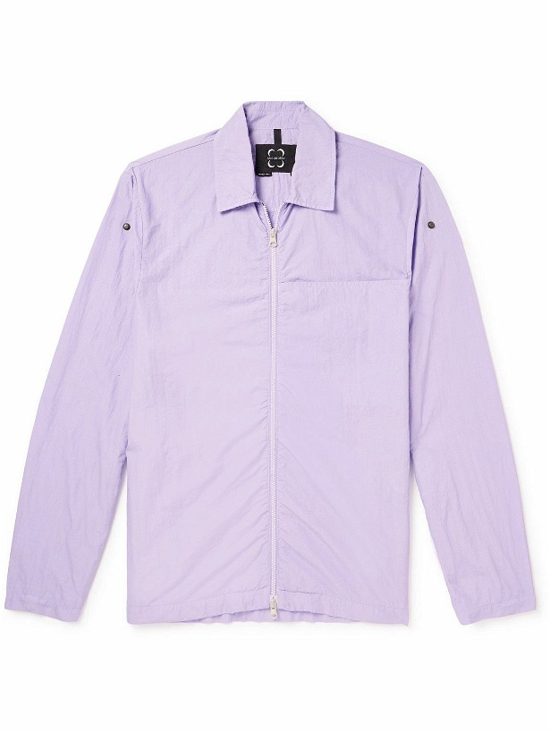 Photo: SAIF UD DEEN - Garment-Dyed Shell Overshirt - Purple