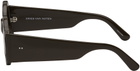 Dries Van Noten SSENSE Exclusive Brown Linda Farrow Edition Circle Sunglasses