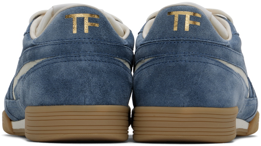 【関税込み】TOM FORD ブルー Jackson スエード スニーカー TOM FORD Blue Suede Jackson Sneakers TOM FORD