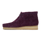 Clarks Originals Purple Hairy Suede Wallabee Boots