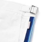 Orlebar Brown - Setter Slim-Fit Short-Length Striped Swim Shorts - White