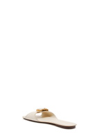 Zimmermann Solena Leather Sliders Off White