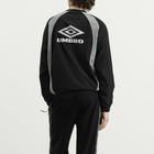 Umbro Men's Panelled Sweatshirt in Black/Neutral Gray/Brilliant White