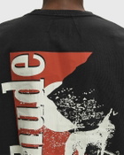 Rhude MOONLIGHT WOLF POCKET TEE Black Mens Shortsleefe