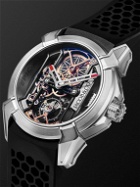 Jacob & Co. - Epic X Hand-Wound Skeleton 44mm Titanium and Rubber Watch, Ref. No. EX110.20.AA.AA.ABRUA