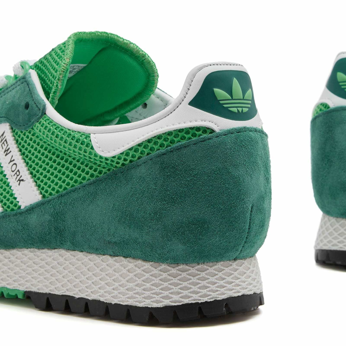 Adidas Snickers Collection Adidas Men's New York Sneaker in Green/White/Energy Green adidas