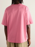 Acne Studios - Exford Logo-Appliquéd Cotton-Jersey T-Shirt - Pink