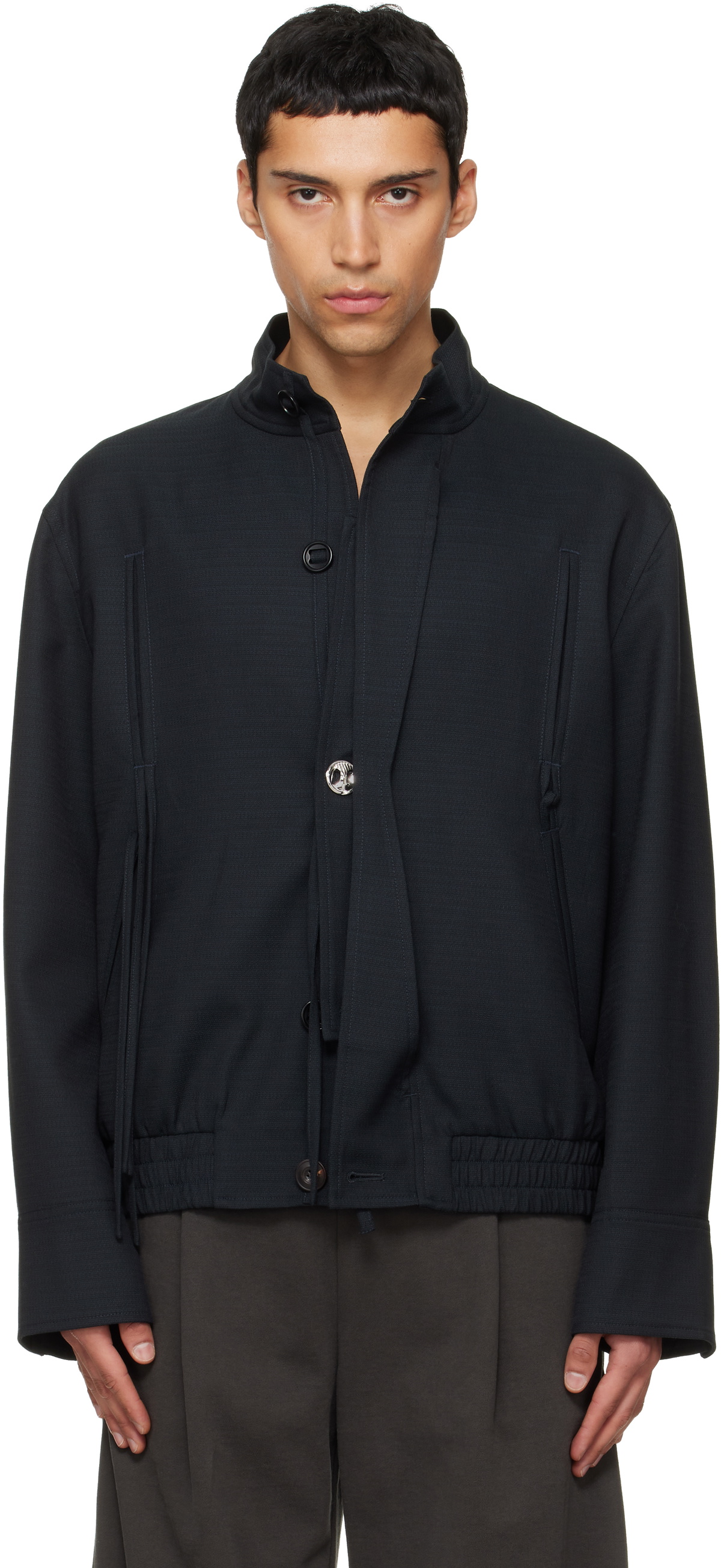 NULLUS Gray 8 Pocket Down Jacket NULLUS