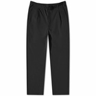 Goldwin Men's One Tuck Tapered Stretch Pant in Black