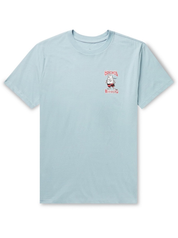 Photo: BIRDWELL - Logo-Print Cotton-Jersey T-Shirt - Blue