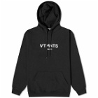 VTMNTS Men's Paris Logo Hoodie in Black/White