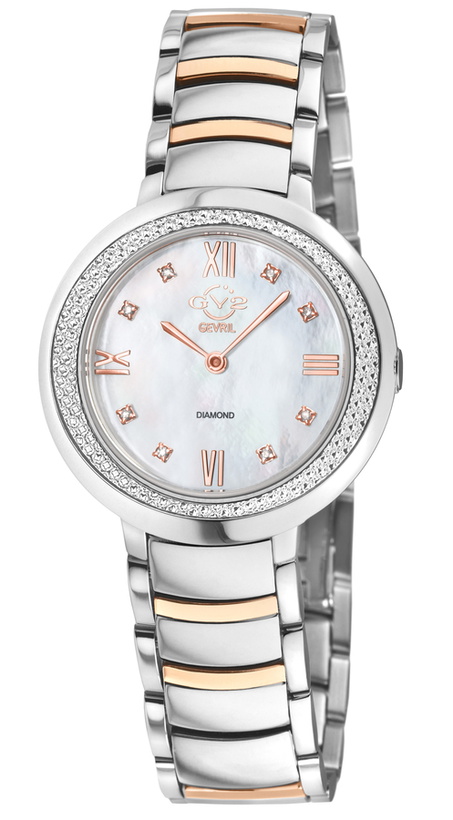 Photo: GV2 by Gevril Amalfi Diamond Mother of Pearl Dial Ladies Watch 14104B
