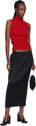 PLEATS PLEASE ISSEY MIYAKE Black Thicker 1 Maxi Skirt