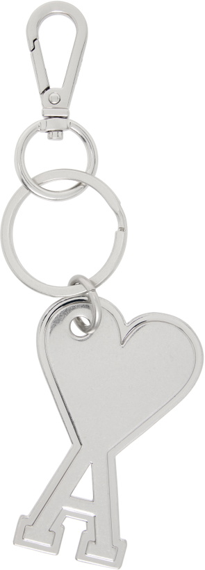 Photo: AMI Paris Silver Ami de Coeur Keychain