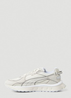 Wild Rider Embroidered Sneakers in Cream