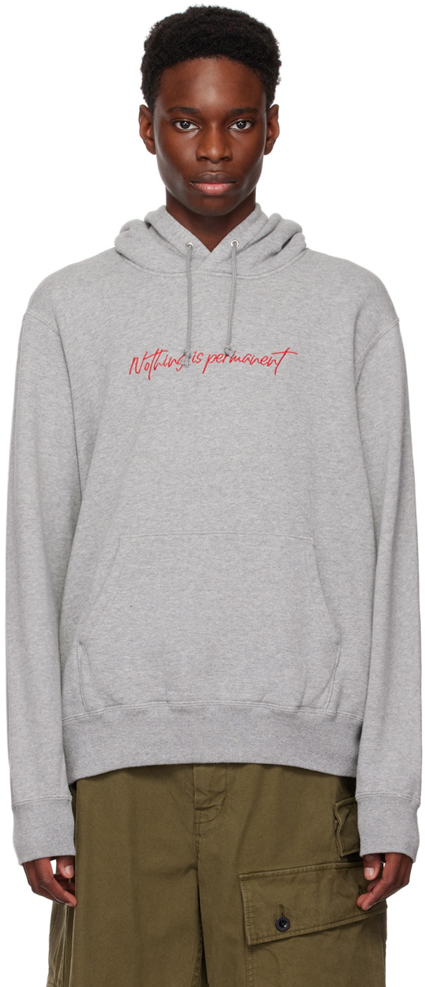 UNDERCOVER Gray 'Nothing is Permanent' Hoodie Undercover