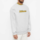 Alltimers Men's Embroidered Heavyweight Broadway Crew Sweat in Heather Grey
