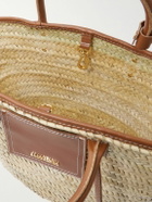 Jacquemus - Leather-Trimmed Raffia Tote Bag