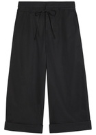 Jacquemus Le Pantalon Marin Cropped Wide-leg Trousers Black