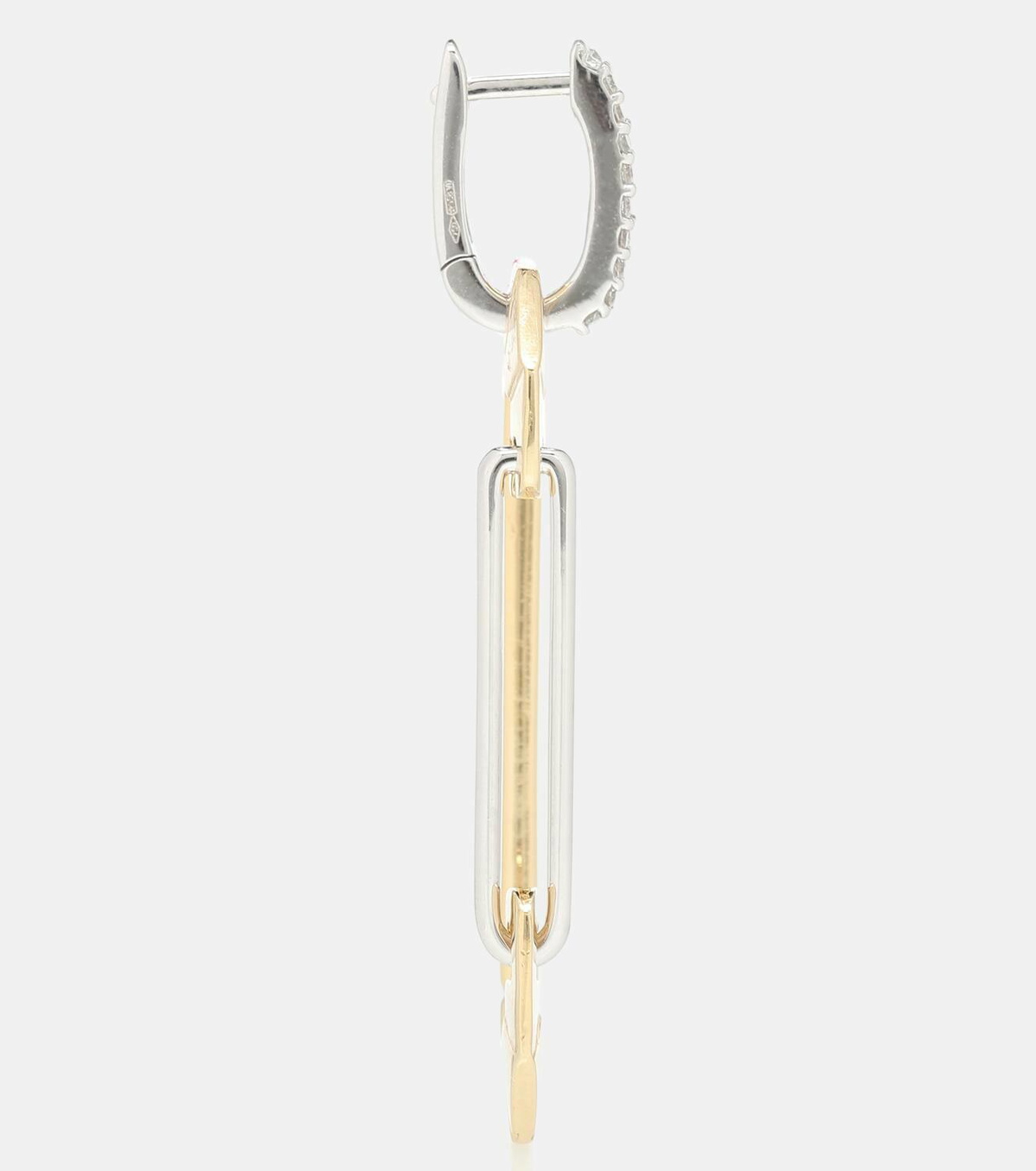 Eéra Chiara Big 18kt gold single earring with diamonds