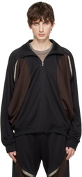 JiyongKim Black Sun-Bleached Track Jacket