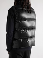 Moncler Genius - 2 Moncler 1952 Sumido Logo-Appliquéd Quilted Glossed-Shell Down Gilet - Black