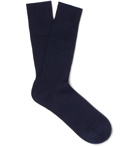 Mr P. - Cotton-Blend Socks - Men - Navy